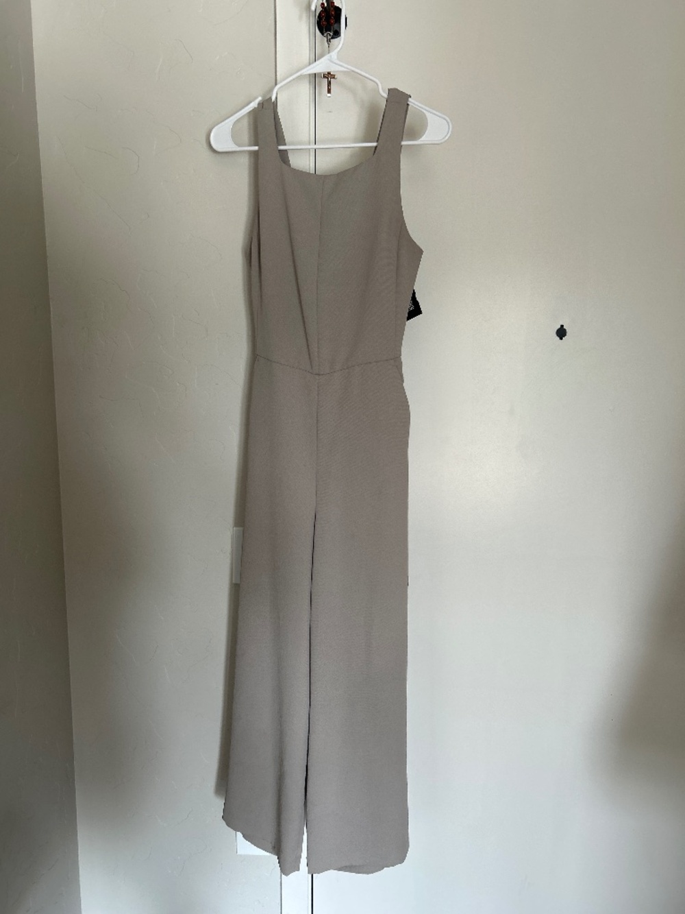 Aritzia Wilfred Cropped Wide Leg Jumpsuit with Open Back